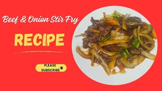 Beef amp Onion Stir Fry  Beef Stir Fry Recipe  Stir Fry Recipe [upl. by Wrightson]