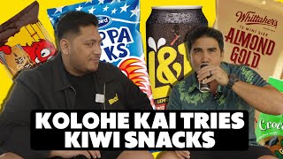 Kolohe Kai Tries Kiwi Snacks [upl. by Tenn]