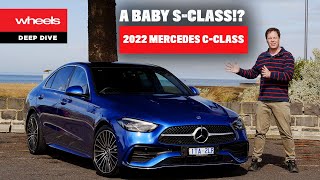 2022 Mercedes CClass review  Wheels Australia [upl. by Tollman]