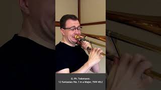 Telemann 12 Fantasias No 1 in a Major TWV 402 [upl. by Arretnahs]