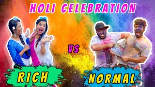 HOLI  Rich Vs Normal People  Funny Holi Video  Hungry Birds [upl. by Sredna950]