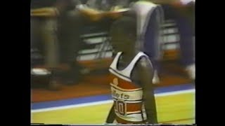 Manute Bol 4pts10rebs8blks vs 76ers 1986 Playoffs [upl. by Phenice]