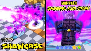 BUFFED LVL 175 DIMENSIONAL ALIEN STRONG 6⭐UNIT SHOWCASE  ALL STAR TOWER DEFENSE [upl. by Etiuqal]