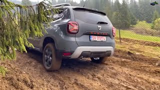 2022 Dacia Duster Facelift TCe 150 4x4 OffRoading in Mud [upl. by Gnud250]