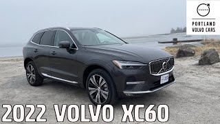 Platinum Grey Metallic 2022 Volvo XC60 B6 Inscription  Foggy Maine Coast Edition [upl. by Llerdnod12]