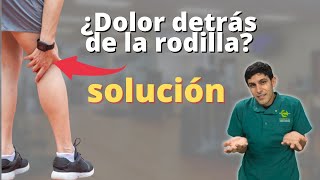 Alivia el DOLOR DETRÁS de la rodilla con este ejercicio [upl. by Keiryt]