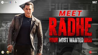 Meet Radhe Your Most Wanted Bhai  Salman Khan  Prabhu Deva  13th May [upl. by Eannyl]