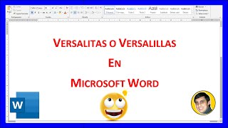 Cómo PONER VERSALITAS o VERSALILLAS en MICROSOFT WORD [upl. by Schilling]