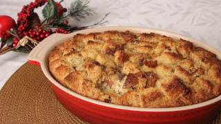 Panettone Bread Pudding Recipe  Laura Vitale  Laura in the Kitchen Episode 272 [upl. by Llewoh]