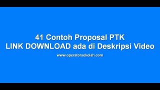 Contoh Proposal PTK Format Doc Microsoft Word mudah diedit [upl. by Eb]