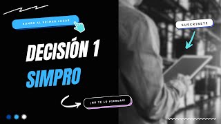 🔵 Primera decisión SIMPRO  LABSAG  2023 [upl. by Johppah]