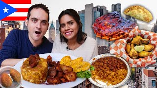 Eating The BEST PUERTO RICAN Food in New York City [upl. by Corinna]