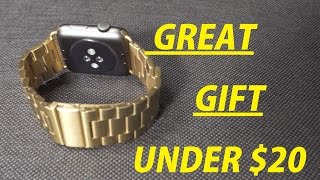 17 Gold Apple Watch Band  Affordable Christmas Gift [upl. by Leary862]