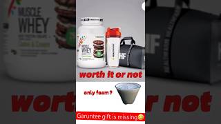 Worth It Or Not  🤡  HealthFarm Whey Protein  whey protein wheyprotein suppliments gymshorts [upl. by Alleras]