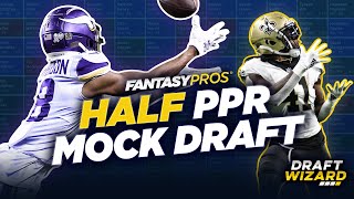 HalfPPR Mock Draft 2021  Fantasy Football PickbyPick Strategy  Player Advice [upl. by Liahus]