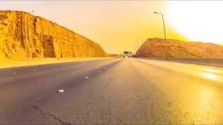 طريق الرياض مكة السريع  الحجاز Timelapse Riyadh Makkah Road Saudi Arabia [upl. by Vernice]