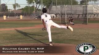 Sullivan Causey III Prospect Video RHP Millenium High School Class of 2025 [upl. by Nnaul649]