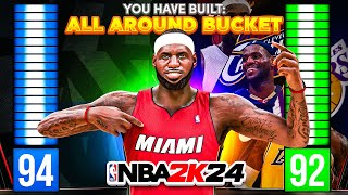 94 DUNK  92 3PT quotALL AROUND BUCKETquot BUILD is THE BEST POINT GUARD BUILD in NBA 2K24 NEXT GEN [upl. by Enajiram]