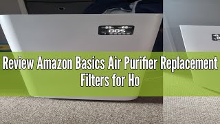 Review Amazon Basics Air Purifier Replacement Filters for Home Bedroom With True HEPA Air Filter 3 [upl. by Lozano]