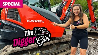 NEW Kubota KX855 Review  The Digger Girl [upl. by Loralie]