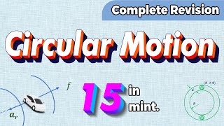 Circular Motion Physics Class 11 one shot revision  Chapter 4 motion in a plane [upl. by Annair]