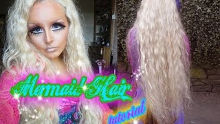 Mermaid Hair Tutorial Best Method [upl. by Elleimac]