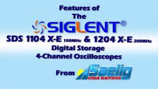 Siglent SDS1104 XE and SDS1204 XE 4ch Scopes from Saelig Features [upl. by Jankell713]