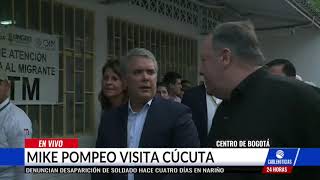 Así fue la llegada de Mike Pompeo a suelo colombiano en segunda visita [upl. by Aevin]