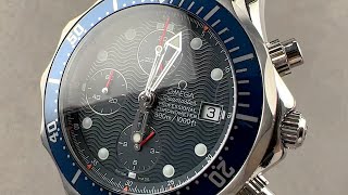 Omega Seamaster Diver 300M Chronograph 25998000 Omega Watch Review [upl. by Assirim]