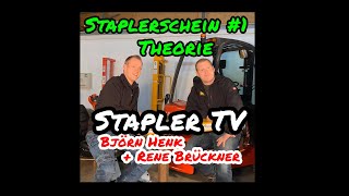 Stapler TV  Staplerschein Voraussetzungen Theorie Prüfung  mit Björn Henk und Rene Brückner [upl. by Cassady]