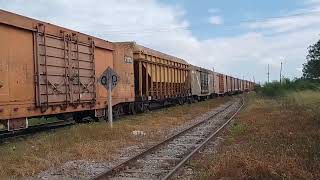 Tren de carga saliendo de Guaracachi con destino a Puerto Quijarro Ferroviaria Oriental Bolivia [upl. by Elahcar524]