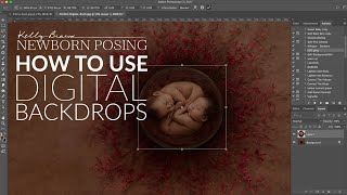 How to Use Digital Backgrounds with Newborns [upl. by Haidabej]