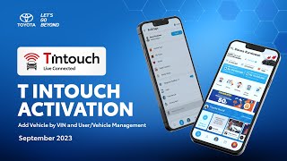 Toyota T Intouch T Intouch Activation Add Vehicle by VIN and UserVehicle Management [upl. by Azar382]