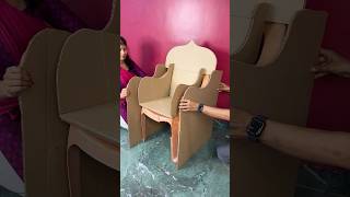 Beautiful Sofa Craft using Waste Plastic Chair short reel viral youtubeshort diycraft trending [upl. by Ades]