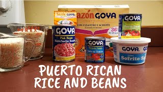 Puerto Rican Rice and Beans Recipe [upl. by Ellette]