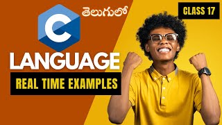 C Programming Tutorials In Telugu  Class 17 [upl. by Terra]