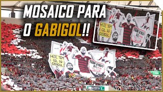 MOSAICO DA TORCIDA DO FLAMENGO EM HOMENAGEM AO GABIGOL EM JOGO DE DESPEDIDA [upl. by Inahpets478]