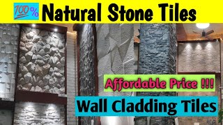 Natural Stone Tiles  Wall Cladding  Stone Tiles for Walls  100 Natural Stones [upl. by Draw654]