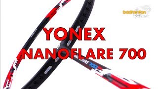 Yonex Nanoflare 700 Red 4U Version Badminton Racket Specification Review [upl. by Kielty]