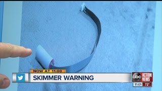 Invisible skimming device discovered on Lakeland gas pump [upl. by Ahsyekat326]