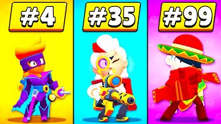 ECCO LE 50 MIGLIORI SKIN DI BRAWL STARS [upl. by Ettolrahs]