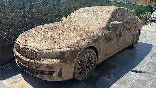 2 YEARS UNWASHED CAR  Wash the Dirtiest Bmw 5 Series [upl. by Iloj]