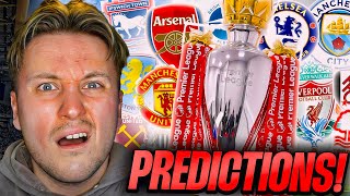 EARLY PREMIER LEAGUE PREDICTIONS [upl. by Dlaniger]