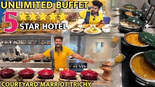 BEST UNLIMITED BUFFET in a 5 STAR ⭐ HOTEL  COURTYARD MARRIOT TRICHY  VlogThamila [upl. by Hayott]