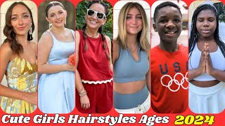 Cute Girls Hairstyles Real Name And Ages 2024 [upl. by Ahkos]