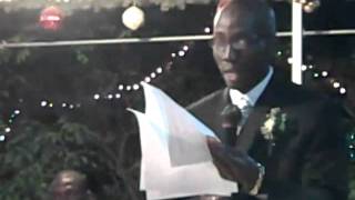 Discours de Philemon parrain du mariage James et Esther [upl. by Suoilenroc]