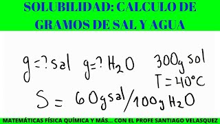 Solubilidad preg del psa uagrm quimica gramos de sal y agua para preparar una solución dado la solub [upl. by Leboff]