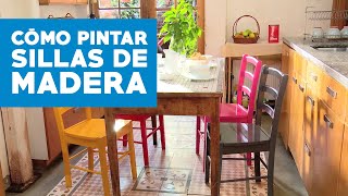 ¿Cómo pintar sillas de madera [upl. by Anah]