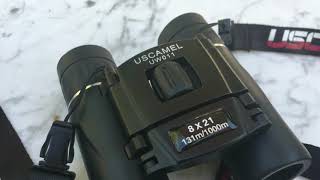 USCAMEL 8x21 binoculars review [upl. by Dorrej746]