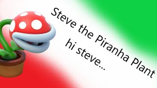 a piranha plant SSBC CMC Steve the Piranha Plant Reveal Trailer [upl. by Elbas]